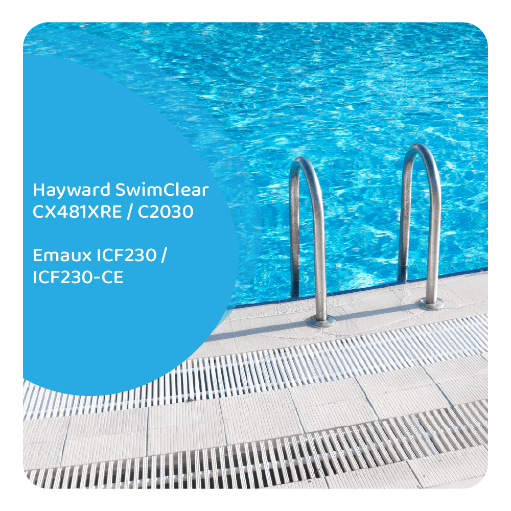 Filtro a cartuccia per piscina compatibile con Emaux ICF230 / ICF230-CE