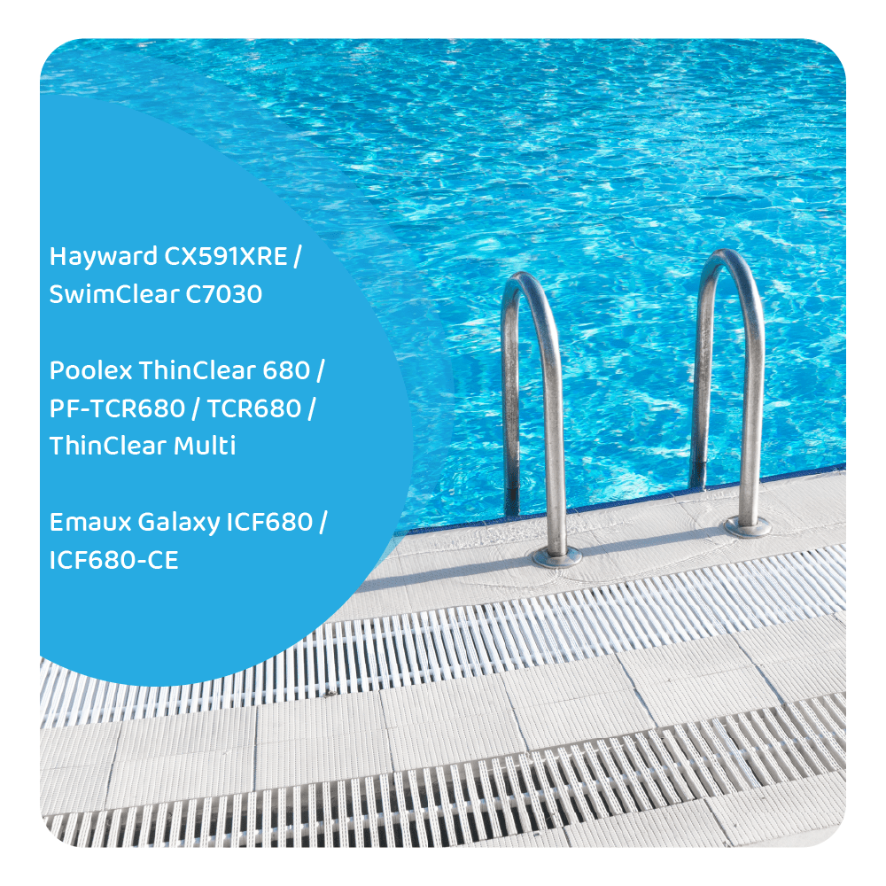 Filtro a cartuccia per piscina compatibile con Hayward CX591XRE / SwimClear C7030