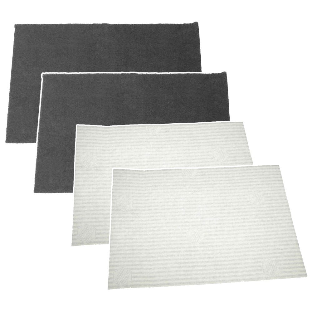 Filtri a carbone (2 pz) e filtri antigrasso (2 pz) compatibili con Proline VHP62 / VHP92