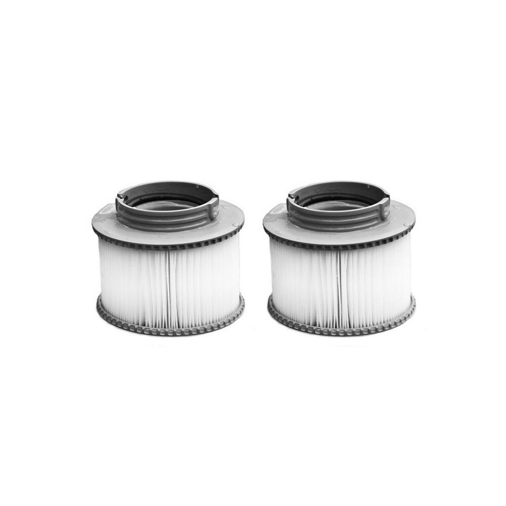 Filtro a cartuccia (2 pz) per minipiscina compatibile con MSpa / SC802 / 40104 con portafiltro