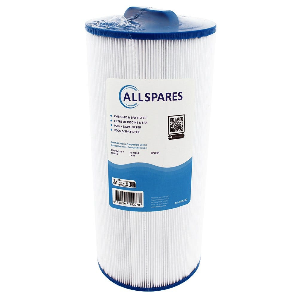 Filtro a cartuccia per minipiscina compatibile con PTL50W-SV-P-4 / Blue Lagoon BLFS10 / 6CH-50