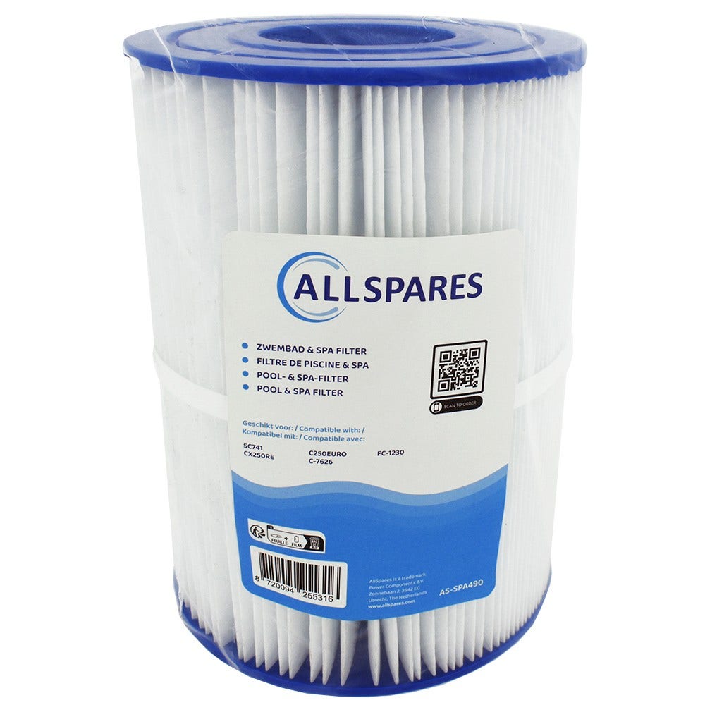 Filtro a cartuccia compatibile con Hayward StarClear CX250RE / C250 / C250EURO / CX0250RE per piscina