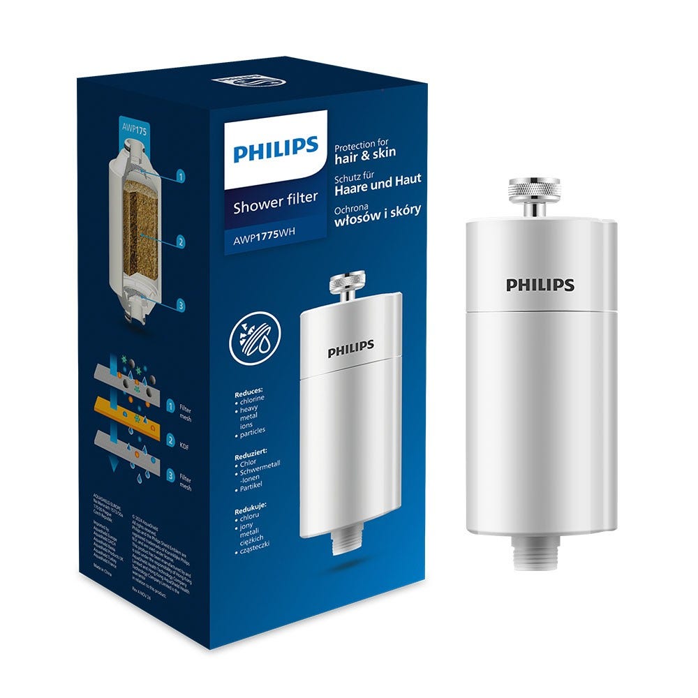 Philips Filtro doccia in linea Bianco AWP1775
