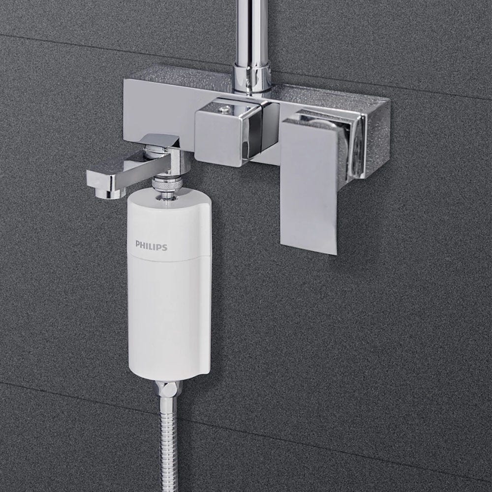 Philips Filtro per doccia (bianco) con 1 cartuccia compatibile con tutti i rubinetti e tubi.