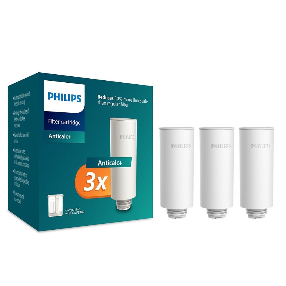 Filtro dell'acqua istantaneo + addolcente Philips Micro X-Clean (3 pezzi) AWP225S