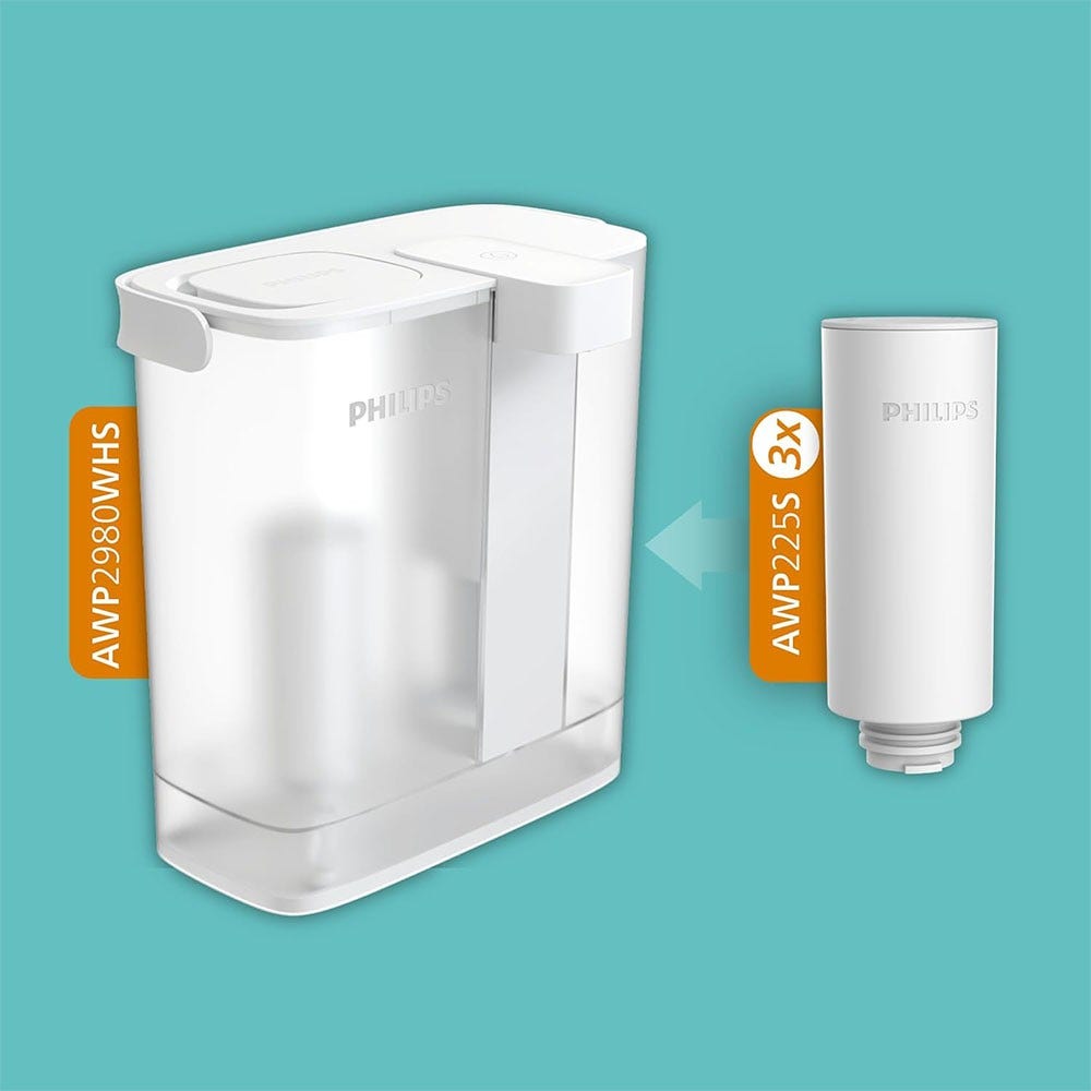 Philips Filtro acqua istantaneo (3 pz.) + addolcente Micro X-Clean AWP225S