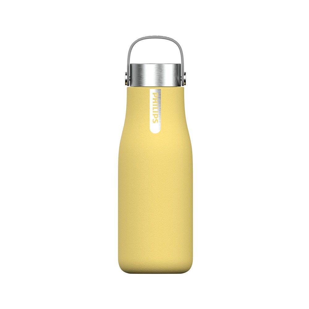 Philips Borraccia fitlrante (590 ml) GoZero LED UV-C Gialla AWP2788YL