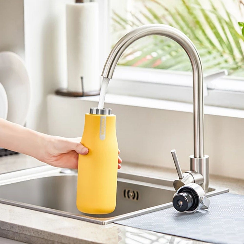 Philips Borraccia fitlrante (590 ml) GoZero LED UV-C Gialla AWP2788YL