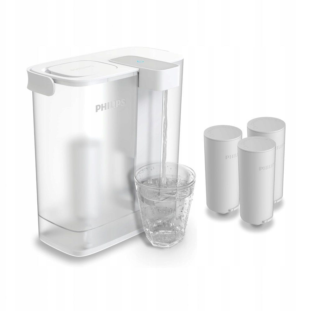 Philips Stazione dell'acqua istantanea Micro X-Clean + Filtri acqua Softening+ (3 pz.) AWP2980WHS3