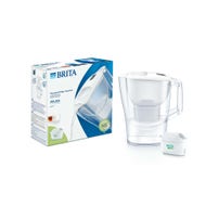 BRITA Caraffa filtrante 2.4L Aluna Bianco + Filtro MAXTRA PRO 1051116 (filtra PFAS)