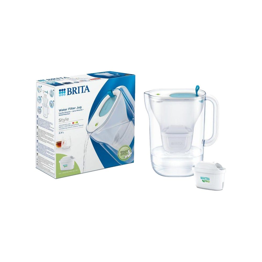 Caraffa filtrante per acqua BRITA Style + filtro per acqua MAXTRA PRO 1051124 (filtra PFAS)