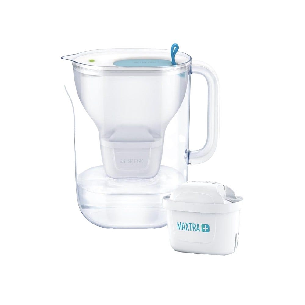BRITA Caraffa filtrante 2.4L Style Blu + Filtro MAXTRA PRO (filtra PFAS)