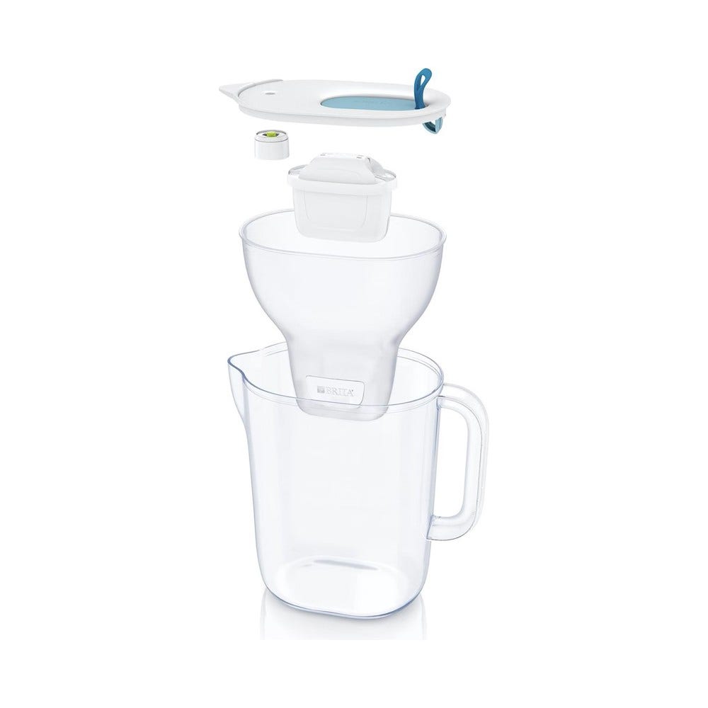BRITA Caraffa filtrante 2.4L Style Blu + Filtro MAXTRA PRO (filtra PFAS)