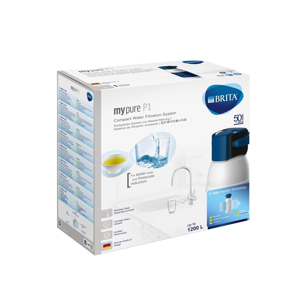 BRITA Sistema di filtraggio dell’acqua mypure P1 1025434