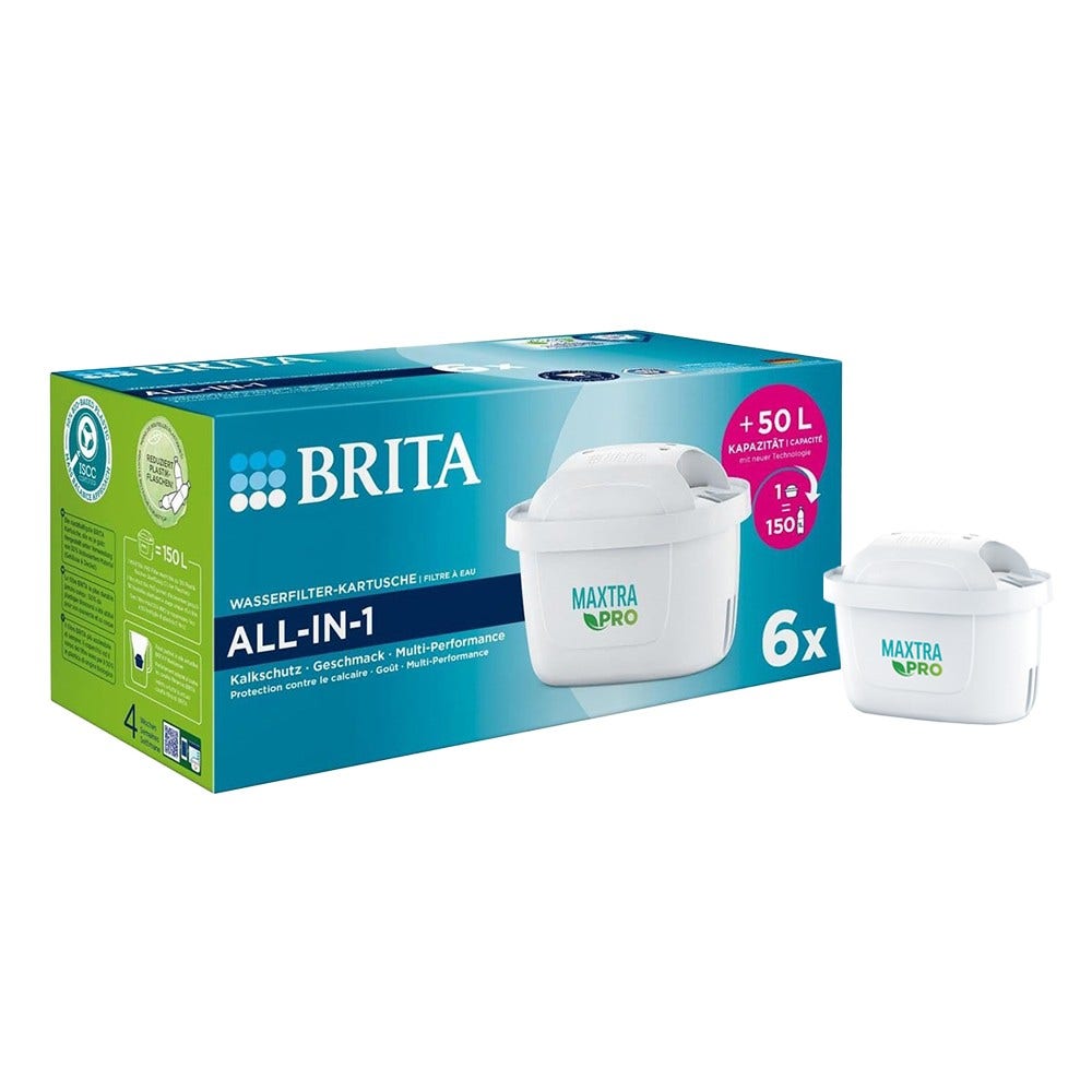 Filtro per acqua BRITA MAXTRA PRO PURE PERFORMANCE set da 6 (filtra PFAS)