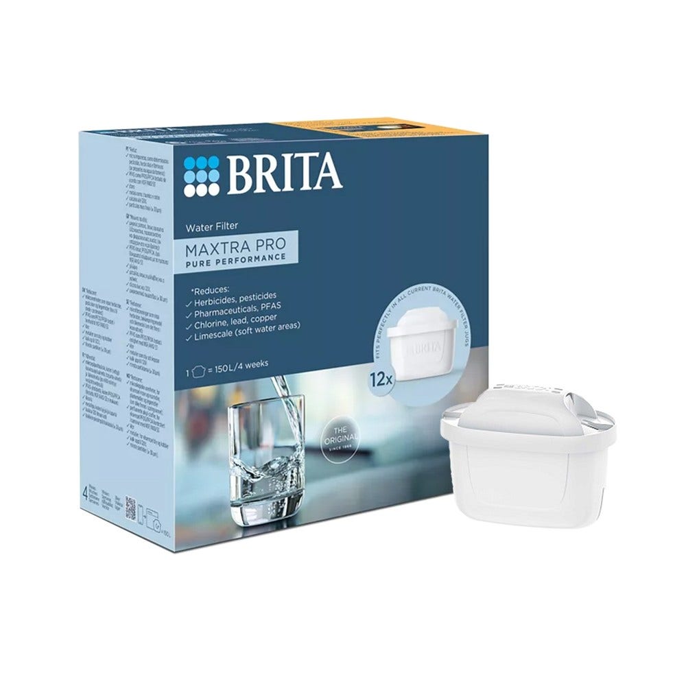 Caraffa Filtrante BRITA Aluna Bianca, 2,4 L, Con 1 Cartuccia MAXTRA PRO All-in-1, Entra In Frigo, Made UK