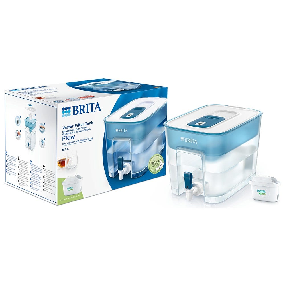 BRITA MAXTRA PRO Stazione di filtraggio dell'acqua Flow 8,2L Basic Blue 1051126
