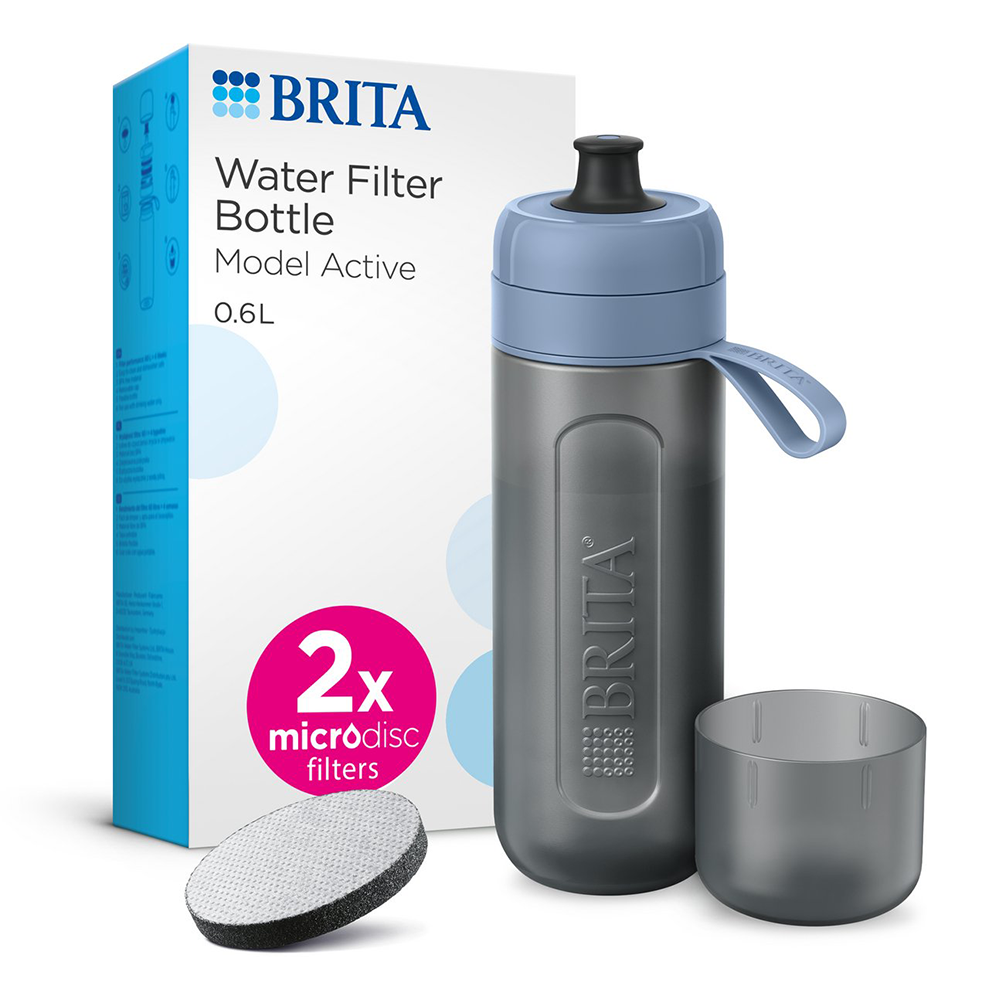 BRITA Borraccia filtrante (600ml) Active Blu Scuro