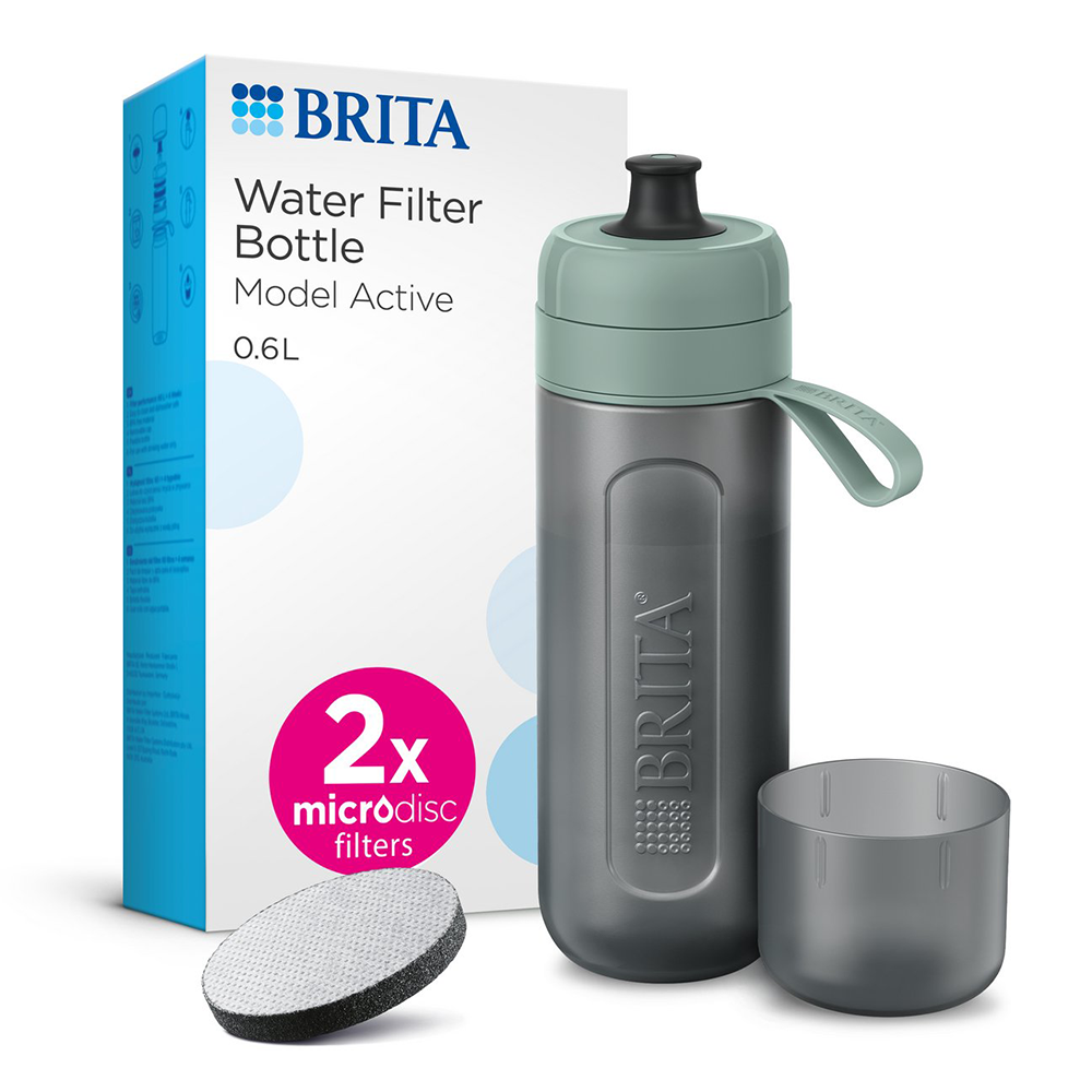 BRITA Borraccia filtrante (600ml) Active Verde Scuro