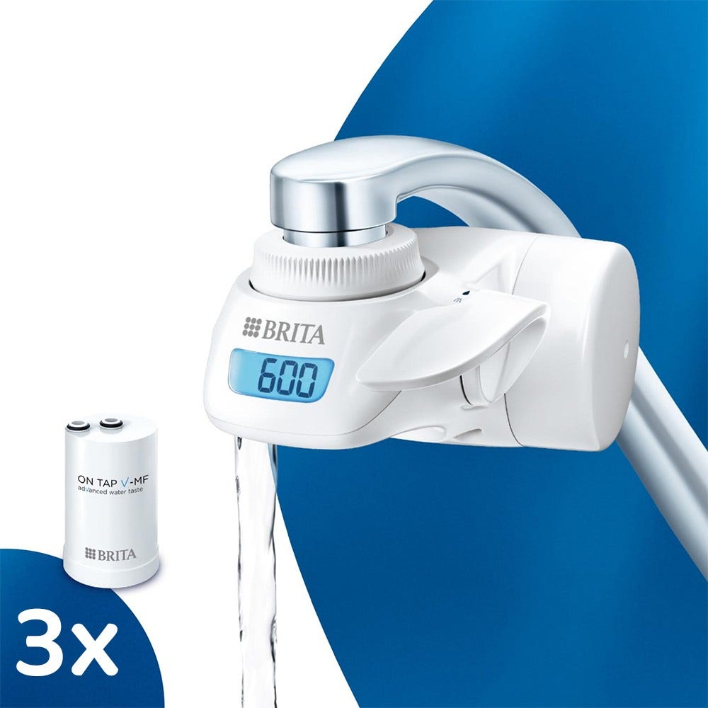 BRITA Sistema di filtraggio dell’acqua ON-TAP Pro V-MF >0,5 micron + 3 Cartucce filtranti