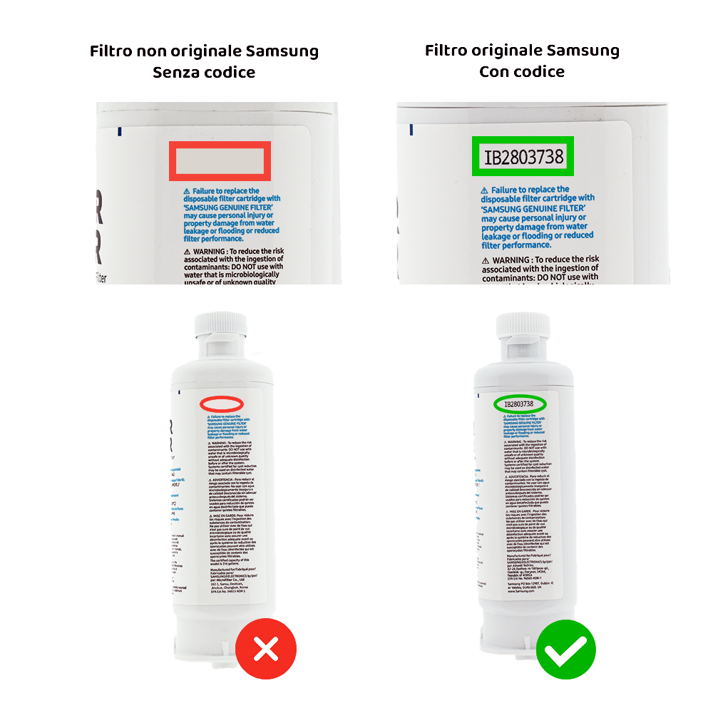 Samsung Filtro acqua frigorifero HAF-QIN/EXP / DA97-17376B