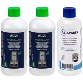 3 X De Longhi EcoDecalk Decalcificante DLSC500 500ml 5 Dosi Di - Foto 4