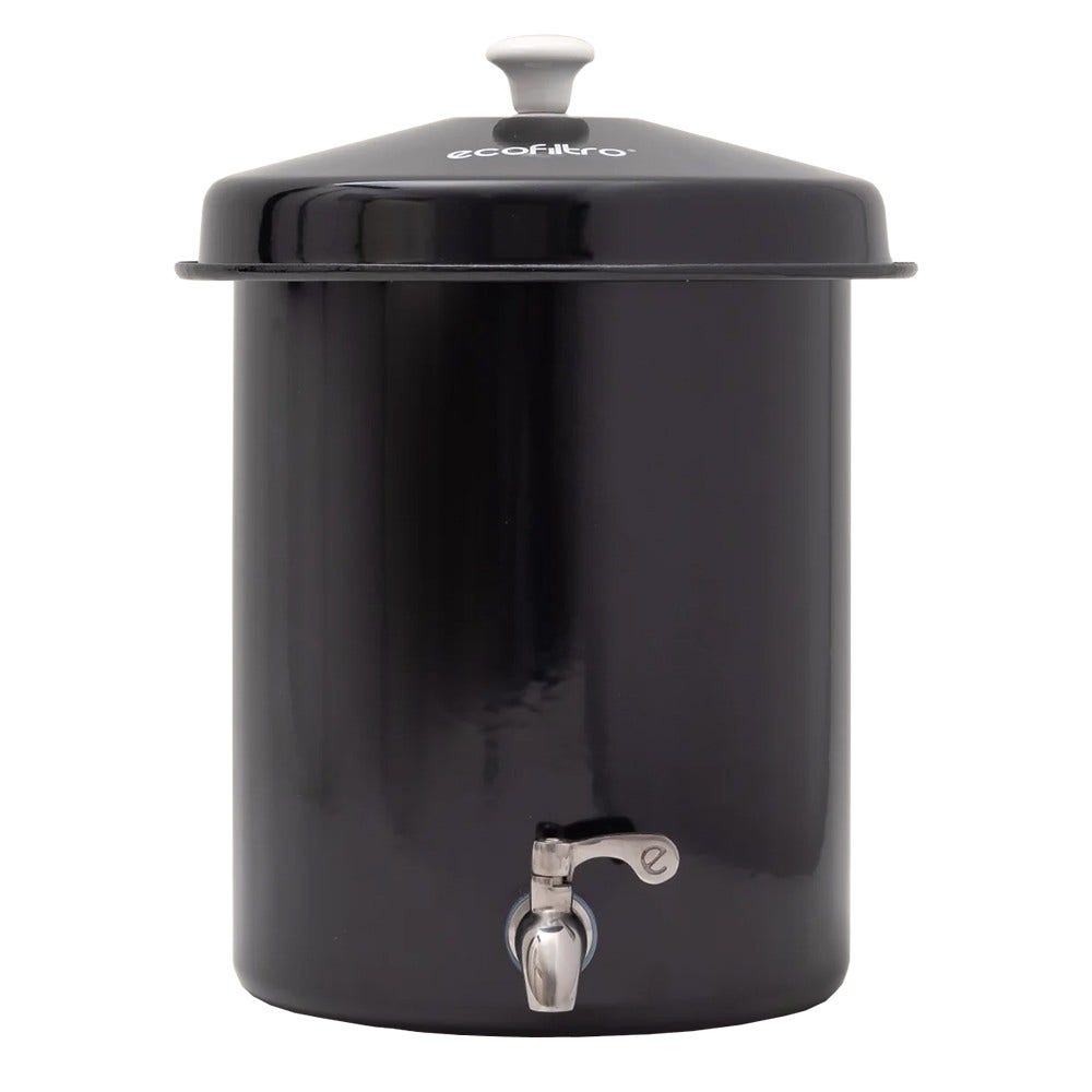 Ecofiltro Filtro acqua 5L kit iniziale Nero (filtra PFAS)