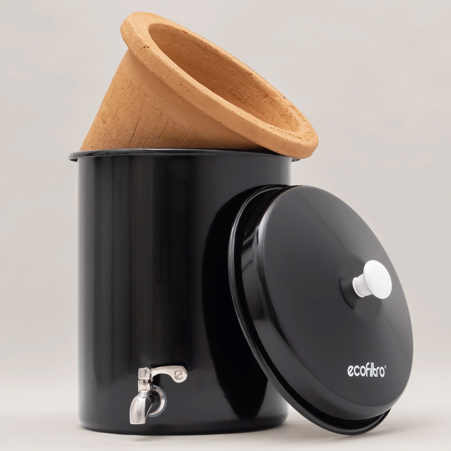 Ecofiltro Filtro acqua 5L Nero (filtra PFAS)