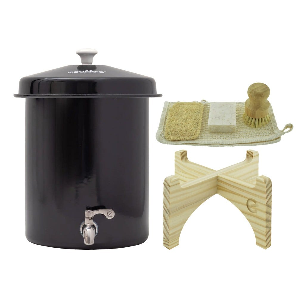 Ecofiltro Filtro per acqua 5L Kit iniziale Nero (filtra PFAS)
