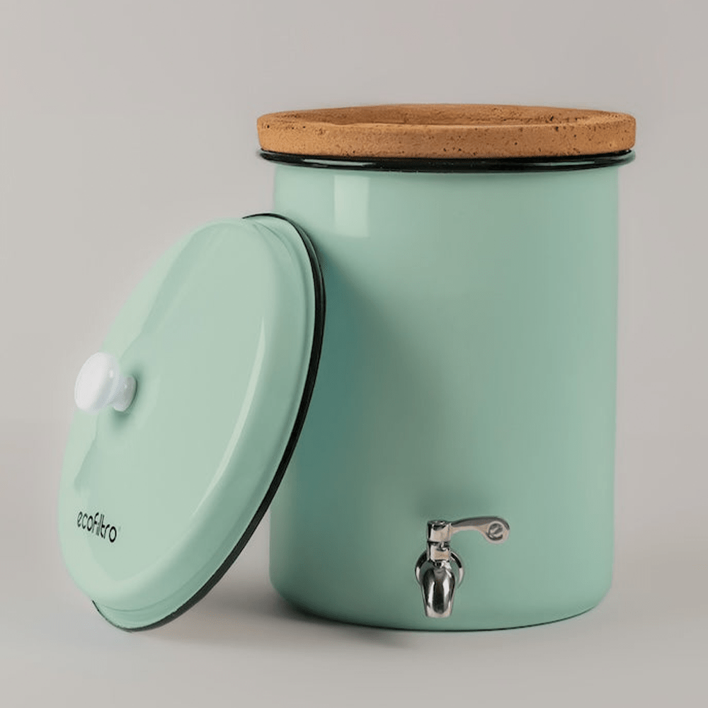 Kit iniziale Ecofiltro Filtro acqua 5L Verde menta (filtra PFAS)