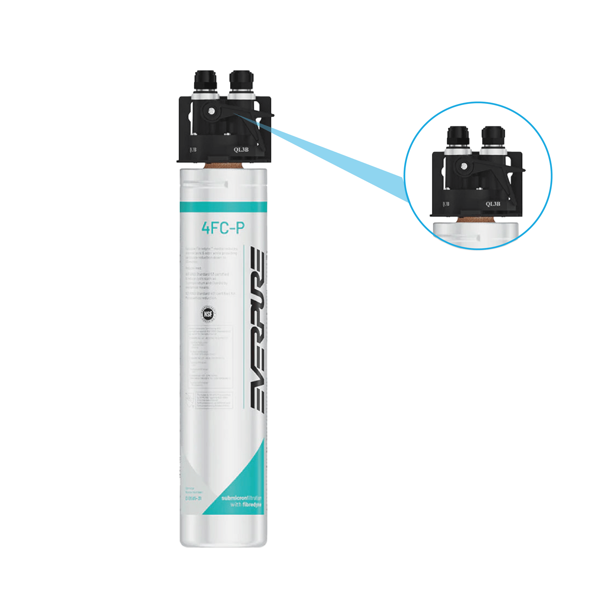 Everpure Sistema di filtrazione 4FC-P / EV9298-20 - riduce PFAS, microplastiche e cloro
