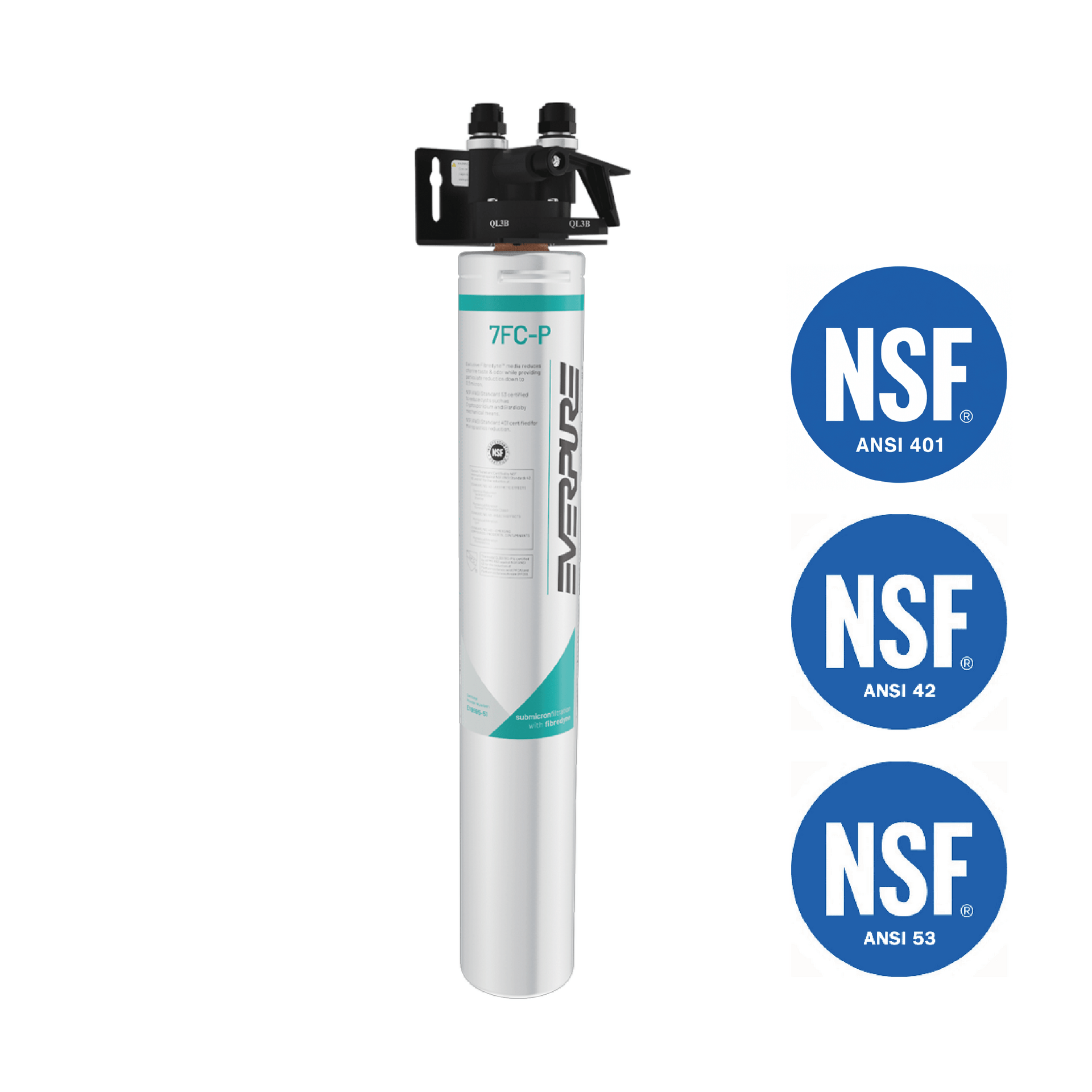 Everpure Sistema di filtrazione 7FC-P / EV9298-40 - riduce PFAS, microplastiche e cloro