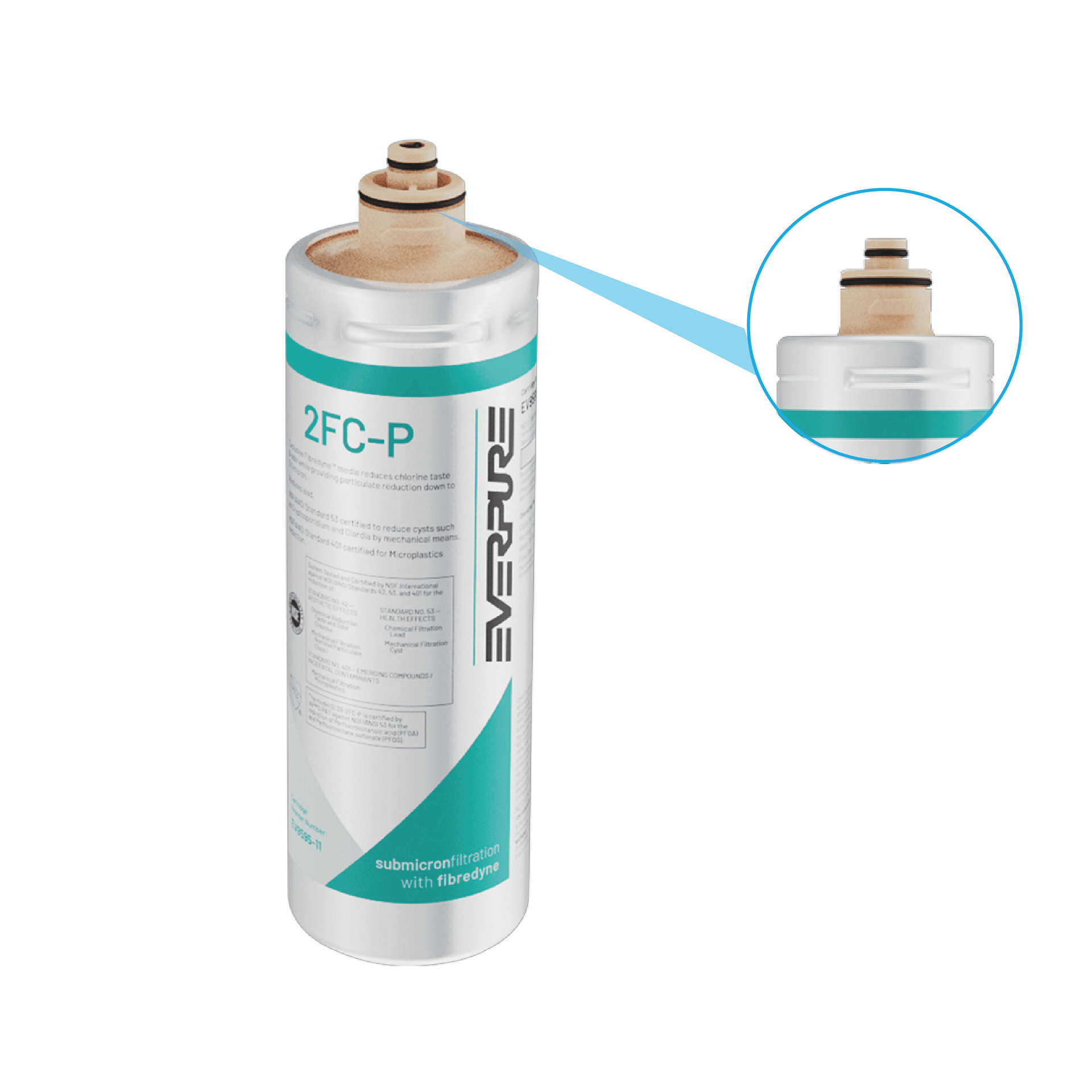 Everpure Cartuccia filtrante 2FC-P / EV9595-11 - riduce PFAS, microplastiche e cloro
