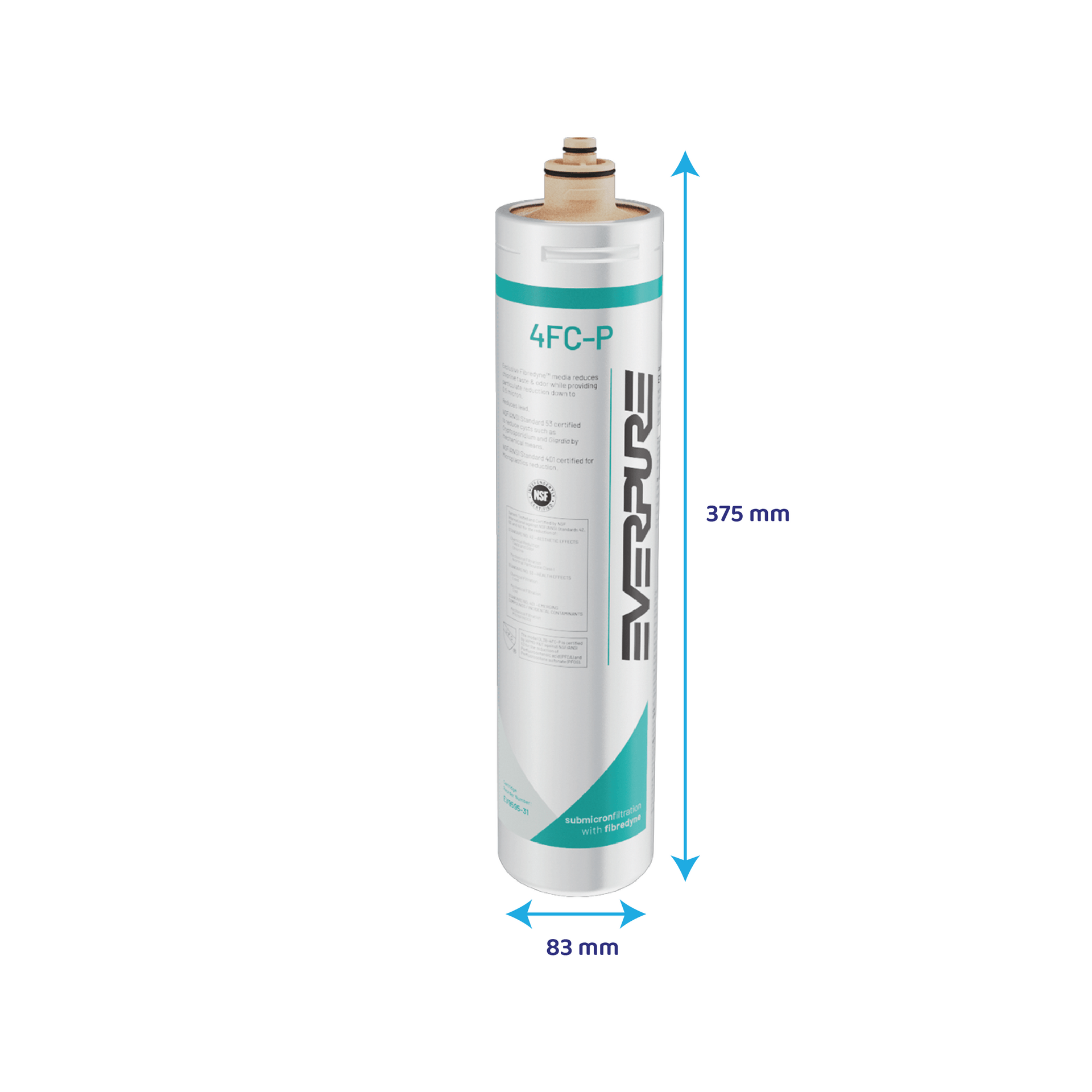 Everpure Cartuccia filtrante 4FC-P / EV9595-31 - riduce PFAS, microplastiche e cloro
