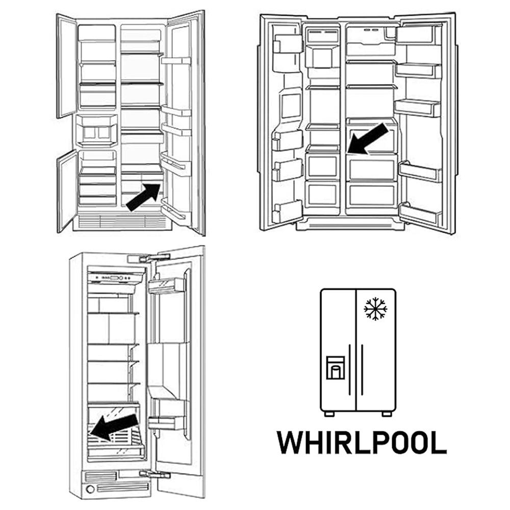 Whirlpool Filtro acqua frigorifero SBS002 / SBS200P di Filter Logic