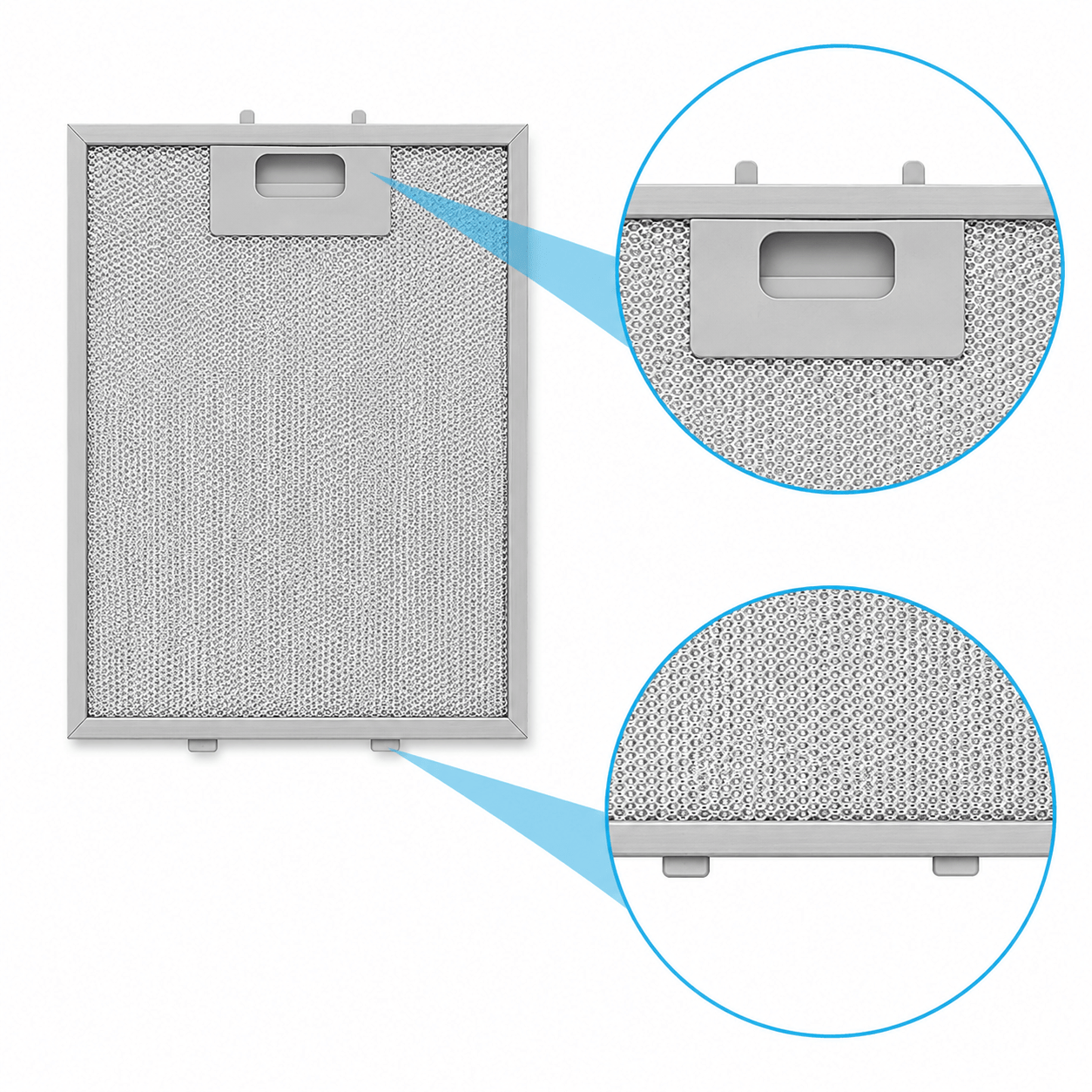 Filtro metallico antigrasso 268x218mm compatibile con Turboair AGRIGENTO... / GF01DD