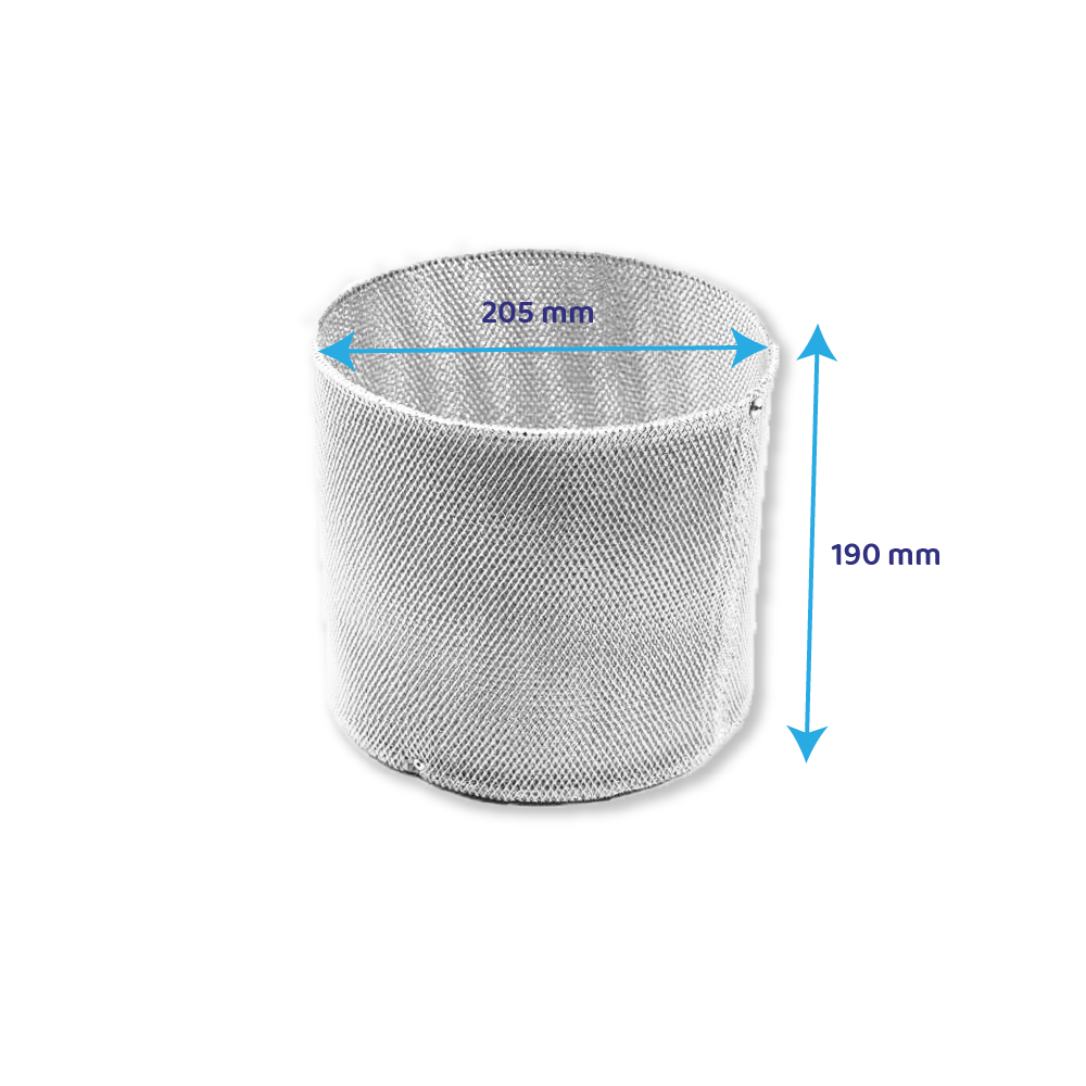 Filtro metallico antigrasso Ø205x190mm compatibile con Elica SPACE EDS / HORIZONTE EDS / GF07GA