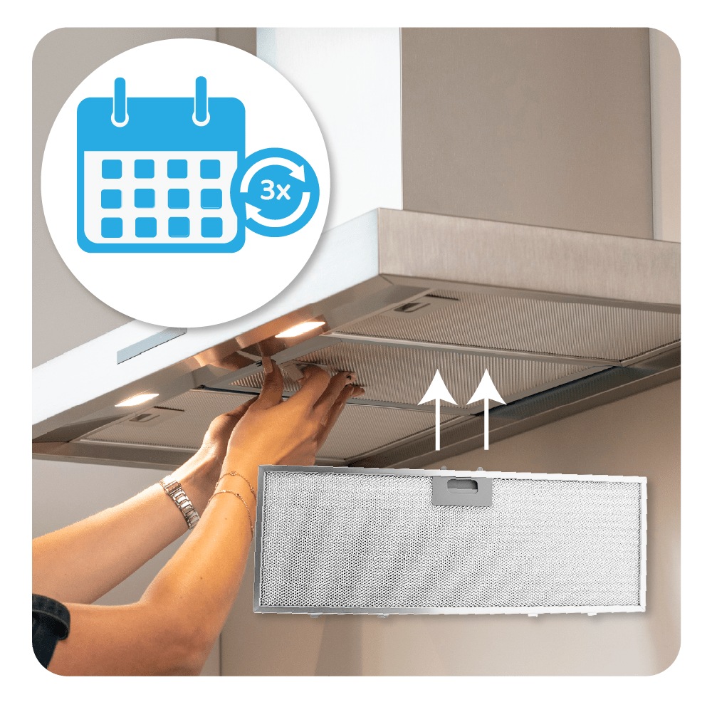 Filtro metallico antigrasso 558x200mm compatibile con Elica BOXIN IX/A/56 / BOXIN IX/A60