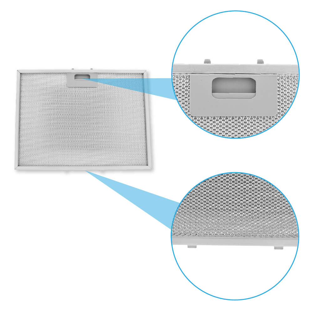 Kit Filtro a carboni attivi (4 pz.) + Filtro metallico antigrasso (1 pz.) compatibile con Whirlpool AKR62FLTK