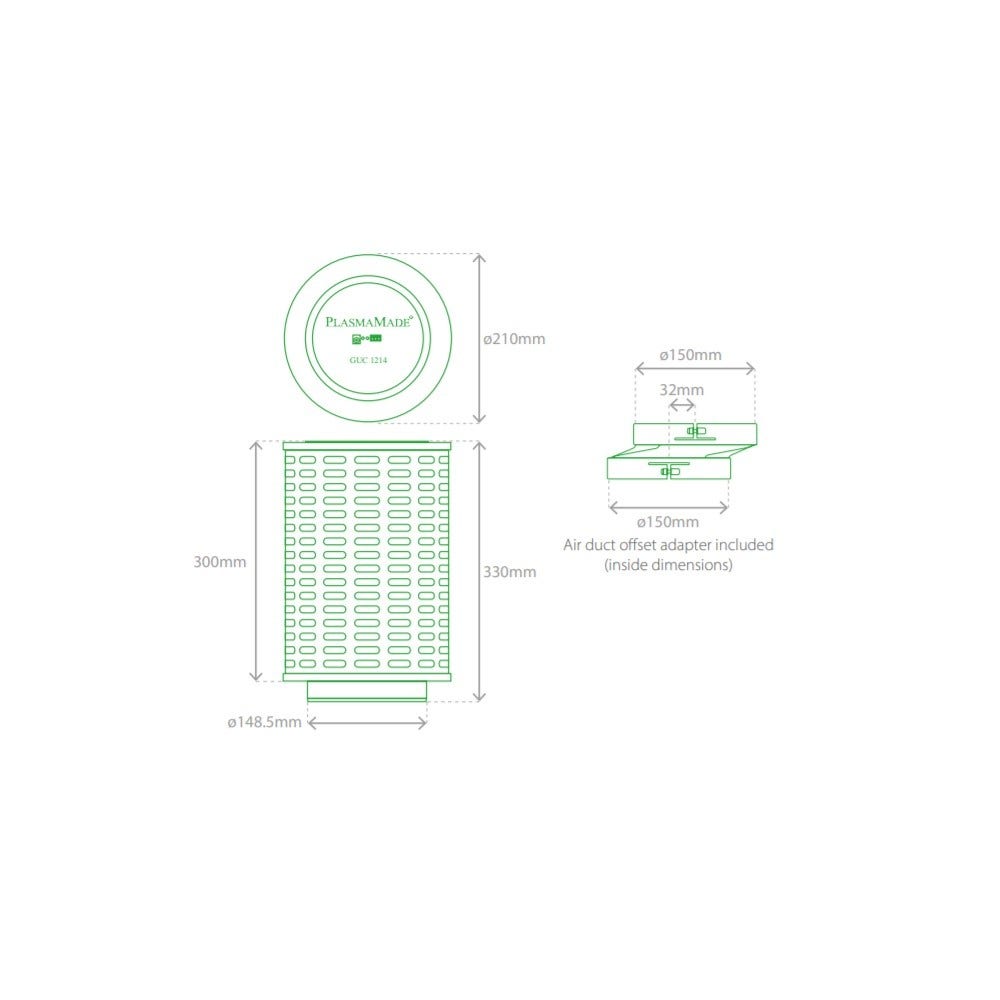 PlasmaMade Filtro al plasma HF4002 per ATAG