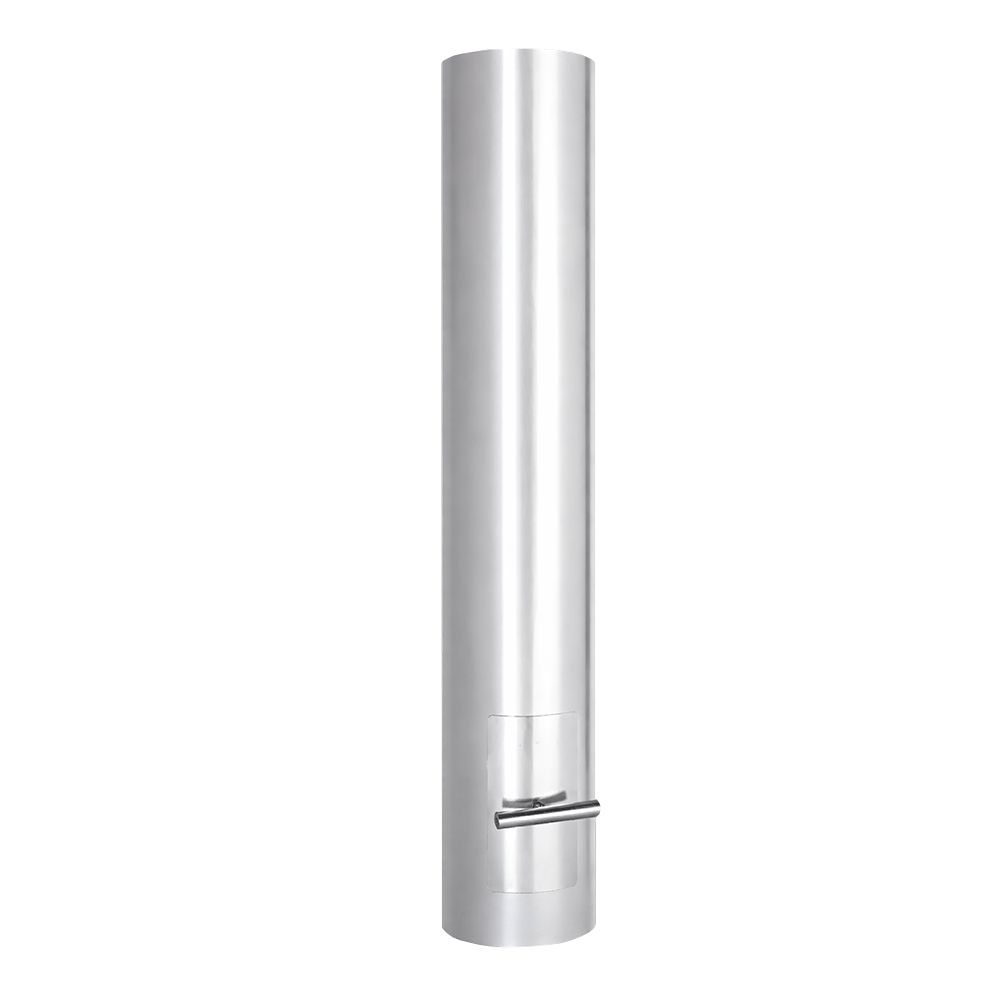 ABCAT® Filtro fumi per stufa a legna Ø150x1000mm Acciaio inox
