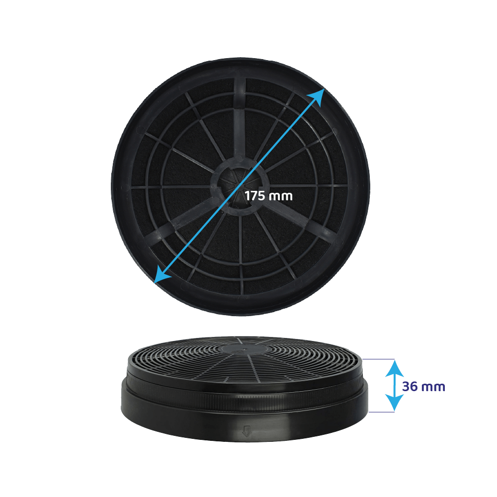 Filtro a carboni attivi (2 pz.) compatibile con Eurodomo per EUROFLOW