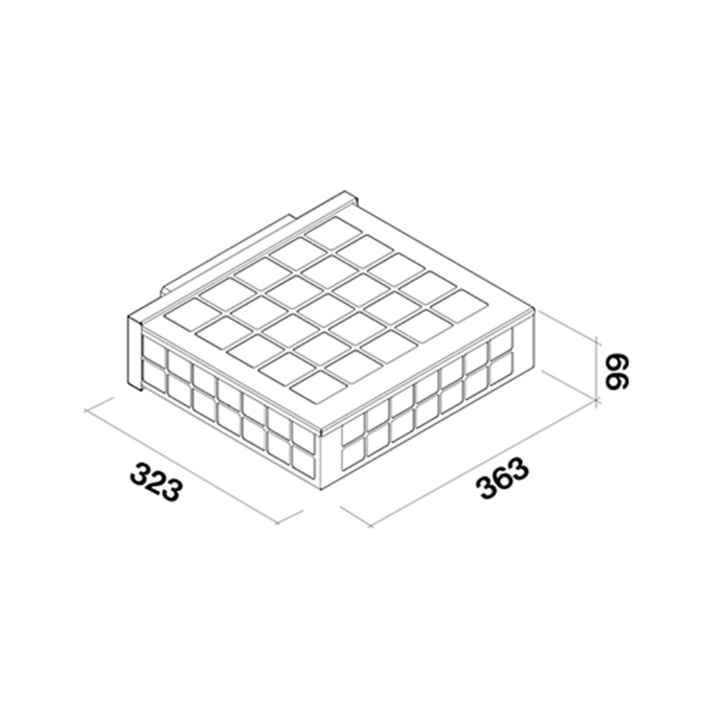 Falmec kit unità filtrante sottobase KACL.930 per DOWNDRAFT