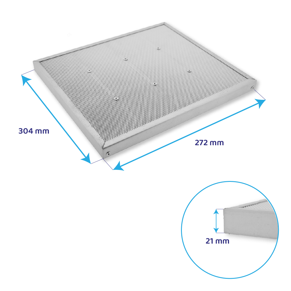 Falmec Filtro a carboni/zeolite Carbon.Zeo KACL.931 ( 4 pz.) per DOWNDRAFT
