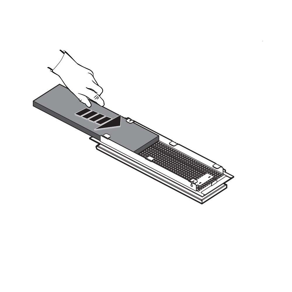 Filtro a carboni attivi rigenerabile compatibile con Elica KIT0168749