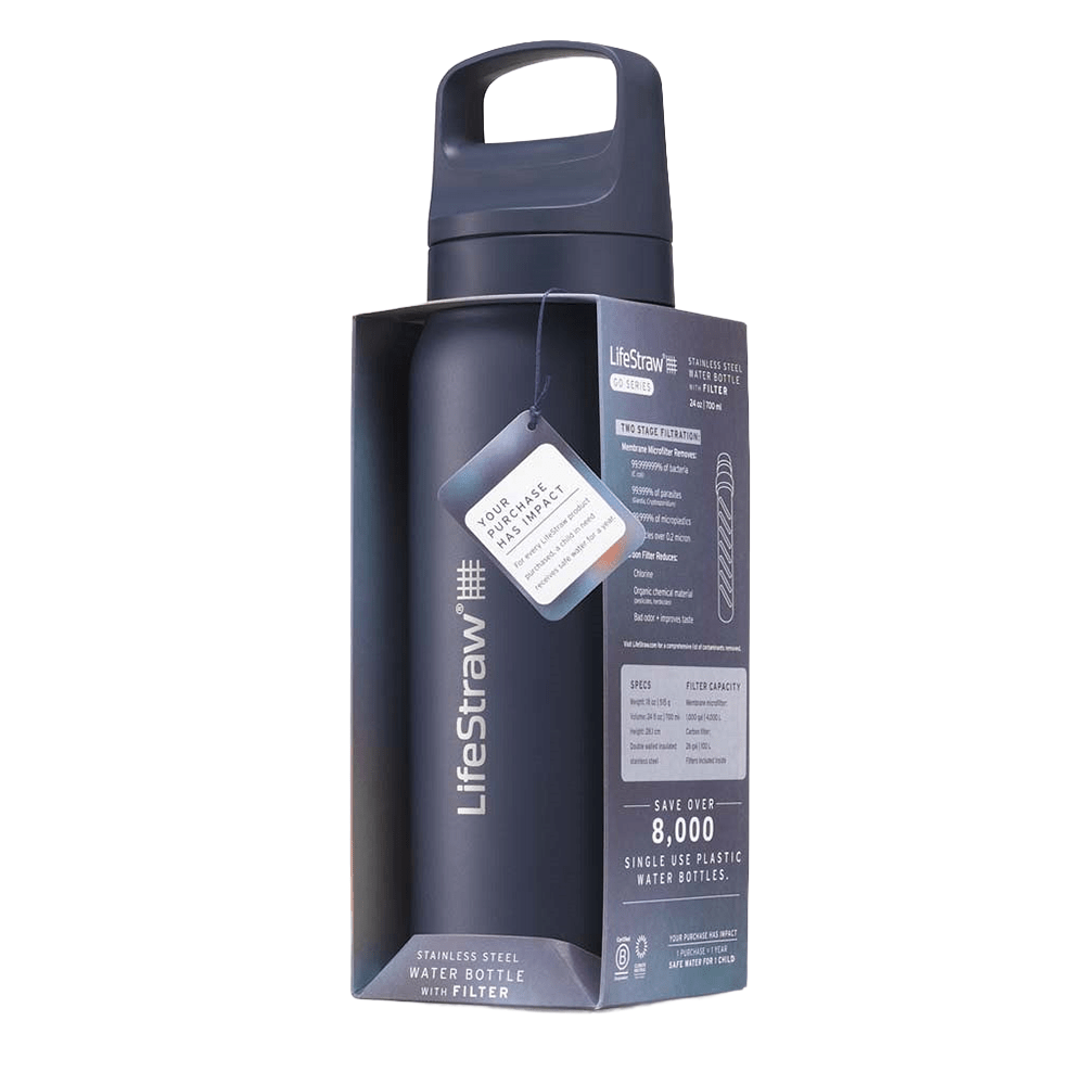LifeStraw Go 2.0 Series Borraccia in acciaio inox Blu oceano (1000 ml)
