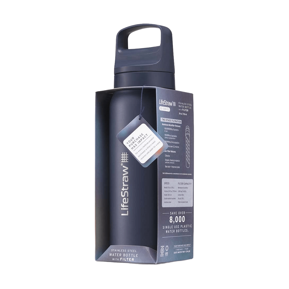 Borraccia in acciaio inox (700 ml) LifeStraw Go 2.0 Series Blu oceano
