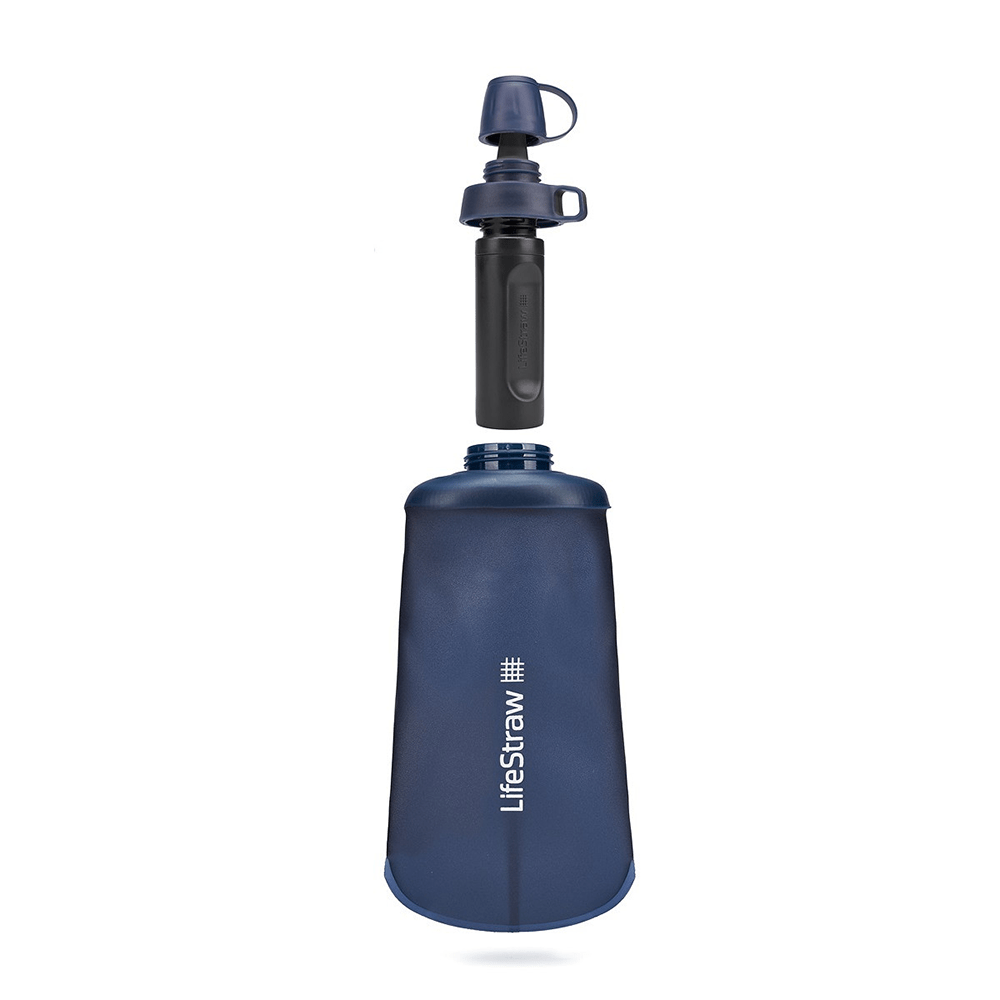 LifeStraw Peak Series Borraccia pieghevole a compressione (1l) Blu Montagna