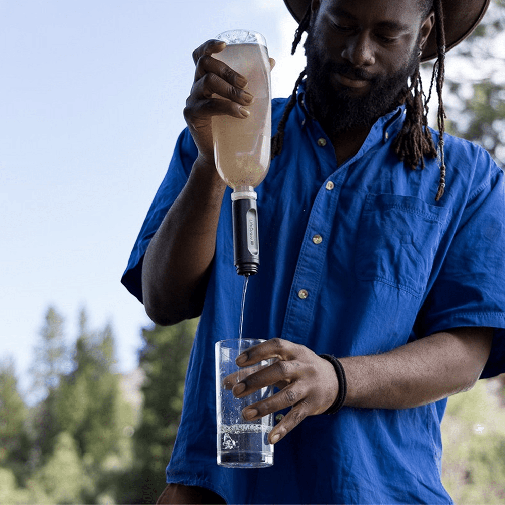 LifeStraw Peak Series Borraccia pieghevole a compressione (1l) Blu Montagna