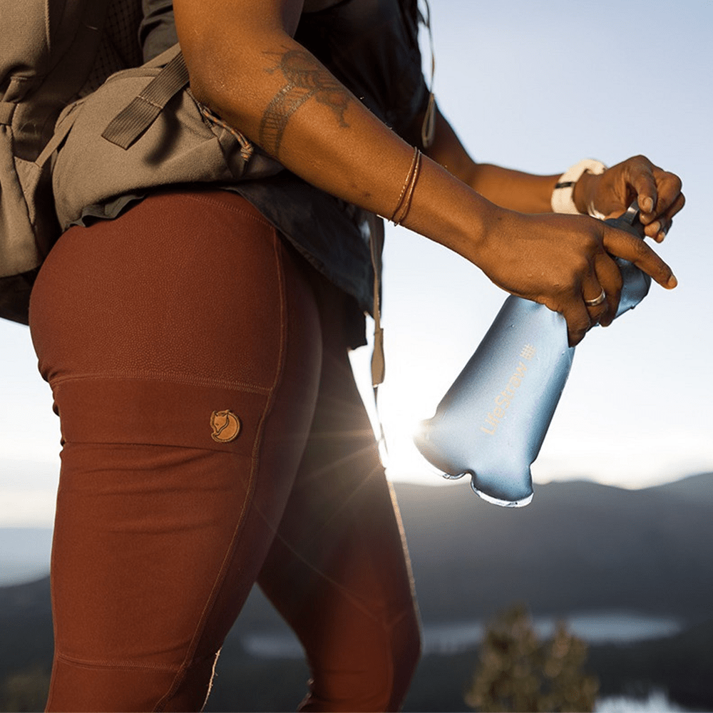 LifeStraw Peak Series Borraccia pieghevole a compressione (1l) Blu Montagna